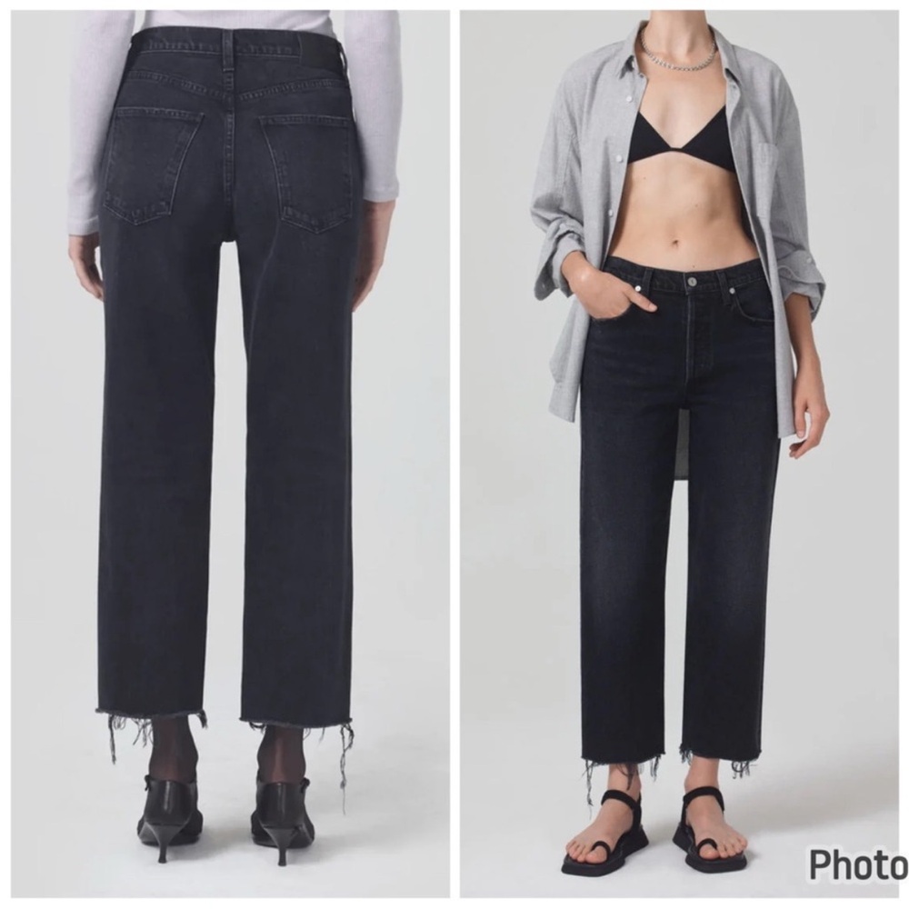 Citizens 'Florence' Straight Wide Leg Jeans, Cropped Short Length